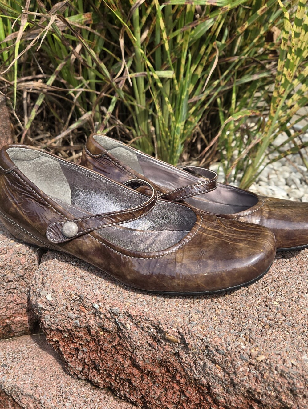 ECCO Women's Shoes Brown 'Bouillon' Mary Jane Flats EU Size 38 (7-7.5us)